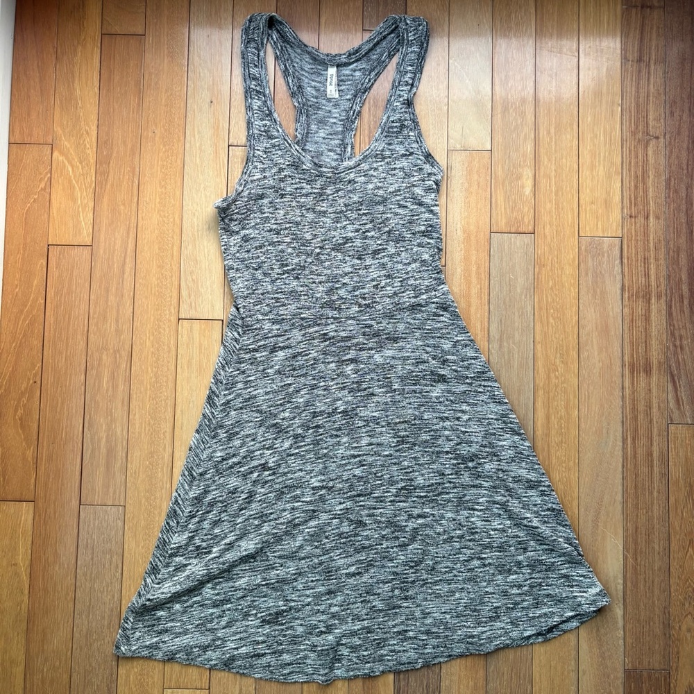 Gray Sleeveless Racerback Dress